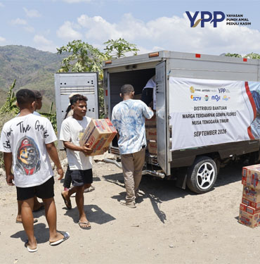 YPP Emtek Media Jangkau Manggarai Timur Salurkan Bantuan Gempa tukak dan Layanan Psikososial Anak